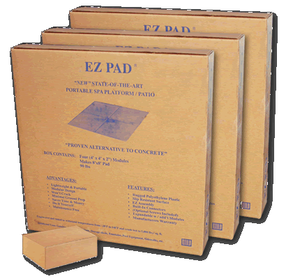 12x16 EZ Pad for larger swim spas with side stairs