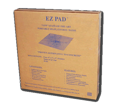4x8 EZ Pad perfect for cold tubs and smaller hot tubs