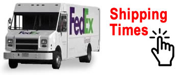 We use FedEx ground shipping for fast delivery