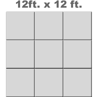12x12 spa foundation patio base pad
