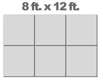 8x12 hot tub spa foundation pad
