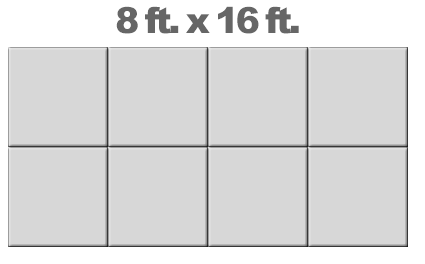 8x16 swim spa foundation pad